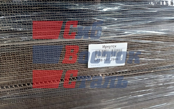 Гофролист Т-21 1200x800 Бурый и Полоса картонная (Т21) -1000х15